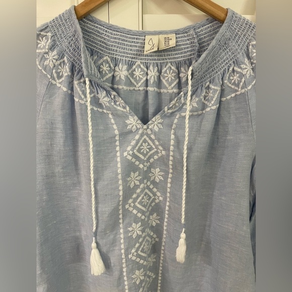 Joie Linen Blouse - Picture 4 of 10